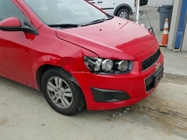 1G1JC5SH9D4100648 - 2013 CHEVROLET SONIC LT 红色 照片 9