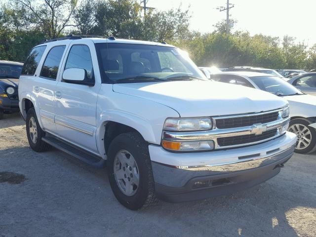 1GNEK13TX5J195111 - 2005 CHEVROLET TAHOE K150 WHITE photo 1