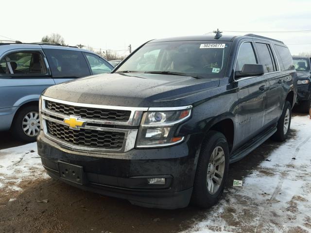 1GNSKJKC1FR573226 - 2015 CHEVROLET SUBURBAN K BLACK photo 2