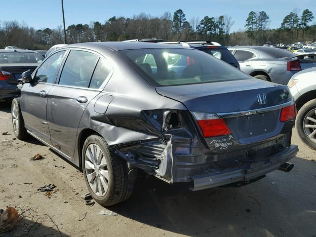 1HGCR2F73DA270876 - 2013 HONDA ACCORD EX GRAY photo 3