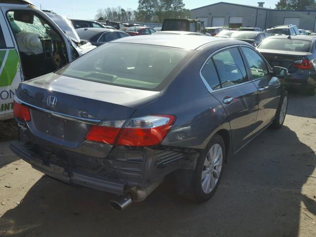 1HGCR2F73DA270876 - 2013 HONDA ACCORD EX GRAY photo 4