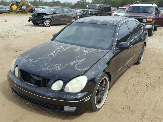 JT8BH68X8W0007579 - 1998 LEXUS GS 400 BLACK photo 2