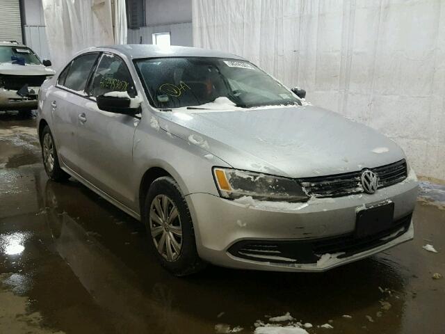 3VW2K7AJ8EM297250 - 2014 VOLKSWAGEN JETTA BASE SILVER photo 1