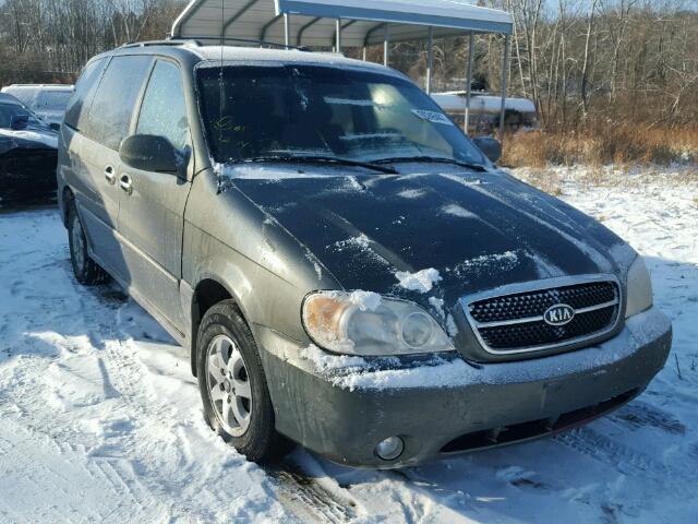 KNDUP131X46533712 - 2004 KIA SEDONA EX GREEN photo 1