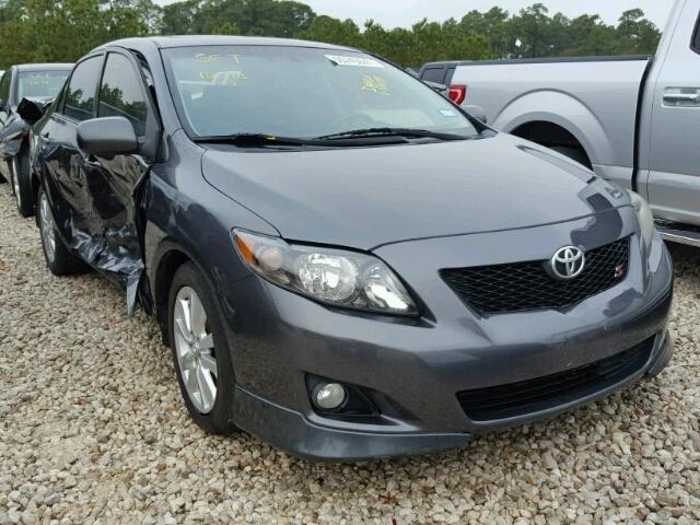 1NXBU4EEXAZ339377 - 2010 TOYOTA COROLLA BA GRAY photo 1