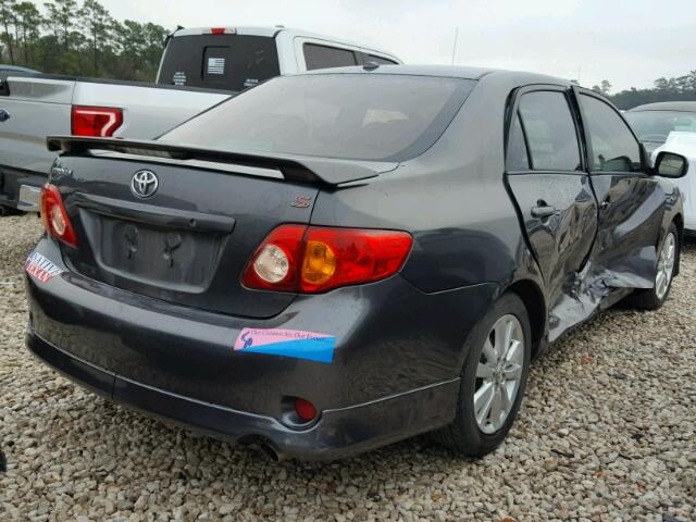 1NXBU4EEXAZ339377 - 2010 TOYOTA COROLLA BA GRAY photo 4