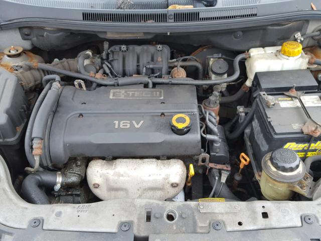 KL1TD566X7B164243 - 2007 CHEVROLET AVEO BASE Сұр фото 7