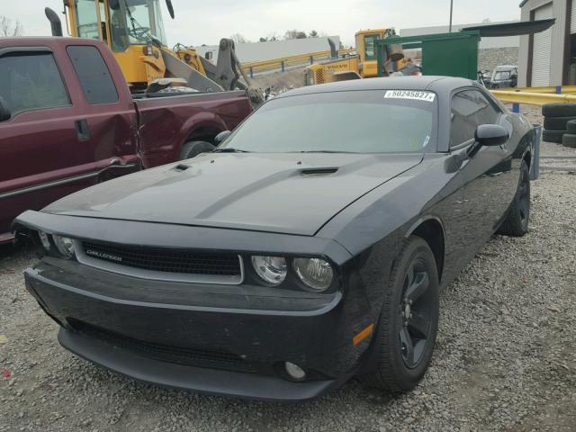 2C3CDYAGXDH511197 - 2013 DODGE CHALLENGER BLACK photo 2