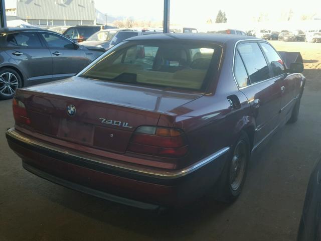 WBAGJ632XSDH29971 - 1995 BMW 740 IL RED photo 4