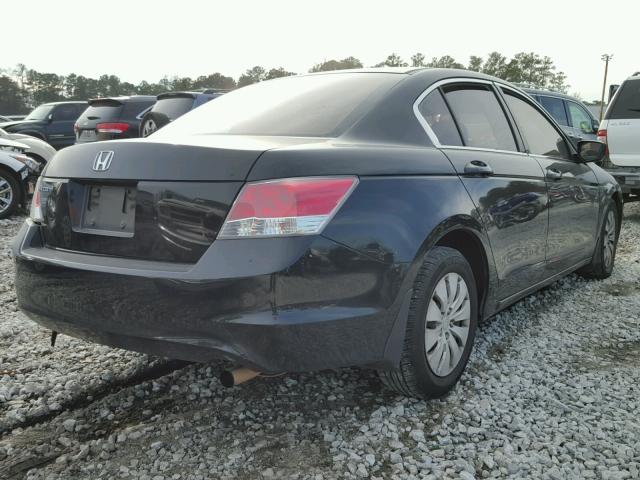 1HGCP2F30AA166750 - 2010 HONDA ACCORD LX BLACK photo 4