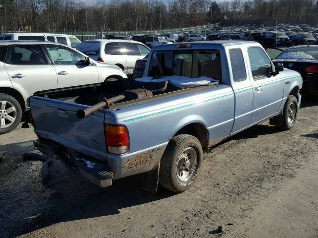 1FTYR14C8WTA21186 - 1998 FORD RANGER SUP BLUE photo 4