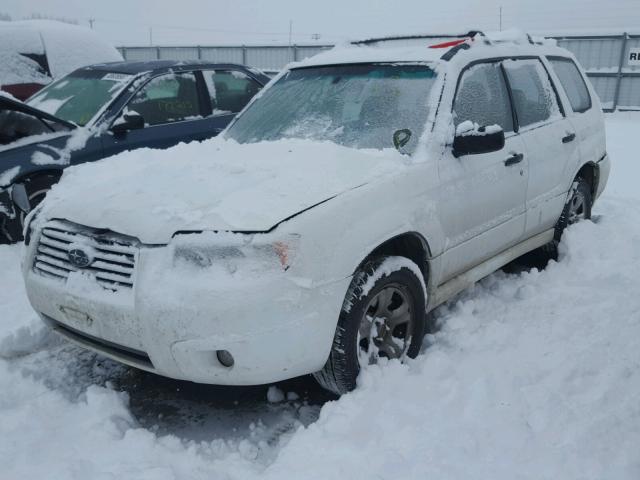 JF1SG63657H713386 - 2007 SUBARU FORESTER 2 WHITE photo 2