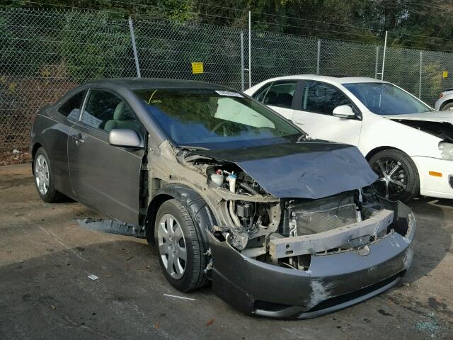 2HGFG12668H566346 - 2008 HONDA CIVIC LX GRAY photo 1