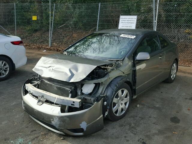 2HGFG12668H566346 - 2008 HONDA CIVIC LX GRAY photo 2