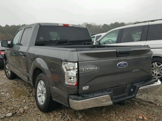 1FTEW1CP8FKF12623 - 2015 FORD F150 SUPER GRAY photo 3