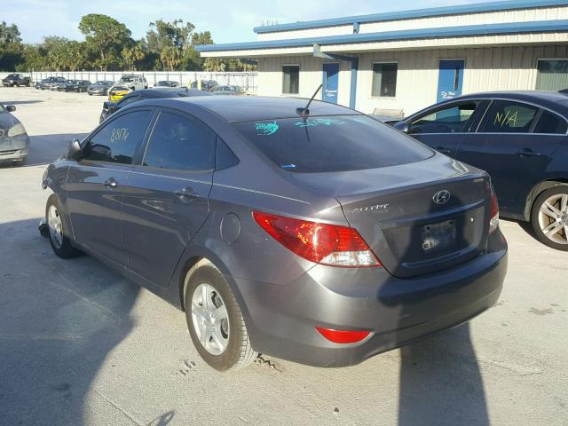 KMHCT4AEXEU675677 - 2014 HYUNDAI ACCENT GLS GRAY photo 3