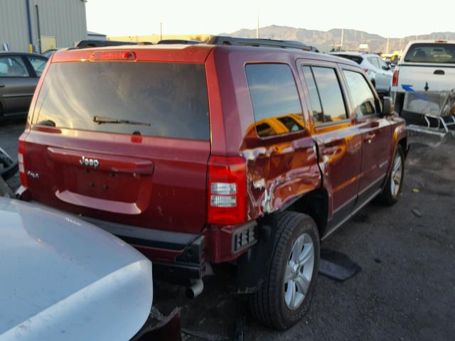 1C4NJRBB2GD797618 - 2016 JEEP PATRIOT SP RED photo 4