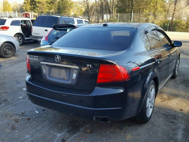 19UUA66205A047039 - 2005 ACURA TL BLACK photo 4