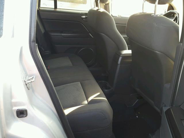 1J4NT4FB3AD601887 - 2010 JEEP COMPASS SP SILVER photo 6