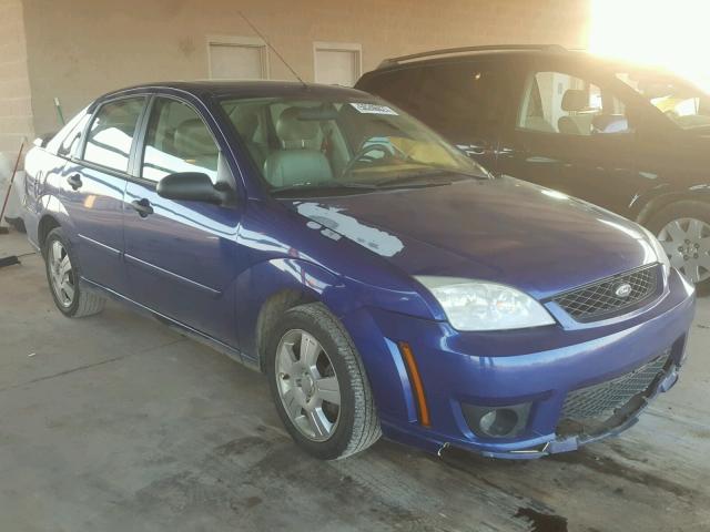 1FAHP34N26W196024 - 2006 FORD FOCUS ZX4 BLUE photo 1