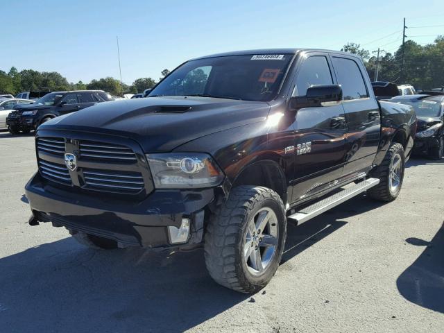 1C6RR7MT0DS526947 - 2013 RAM 1500 SPORT BLACK photo 2