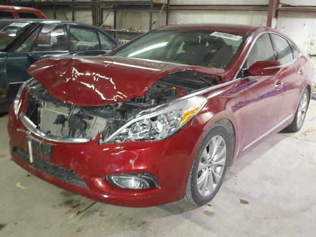 KMHFG4JG4DA320071 - 2013 HYUNDAI AZERA RED photo 2