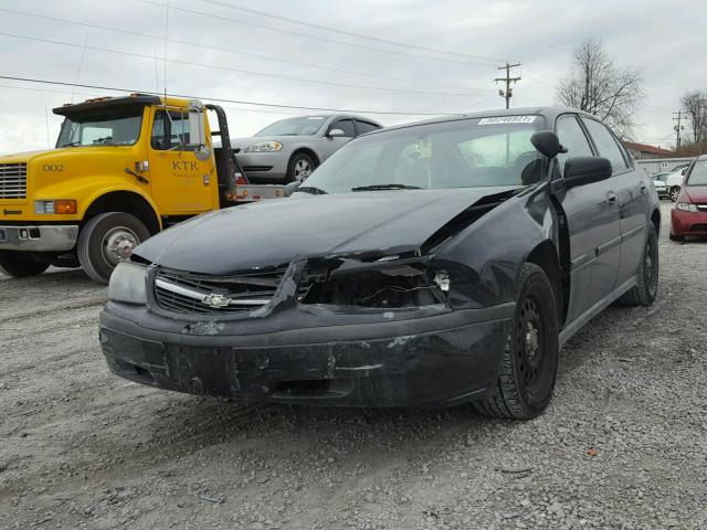 2G1WF55KX19259479 - 2001 CHEVROLET IMPALA BLACK photo 2