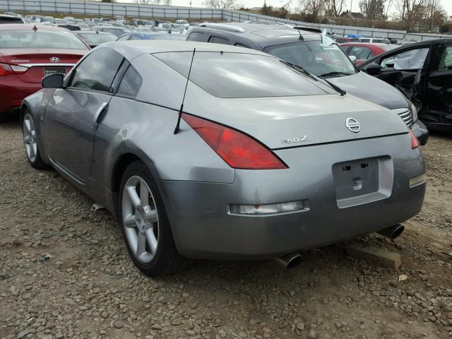 JN1AZ34E33T001165 - 2003 NISSAN 350Z COUPE GRAY photo 3