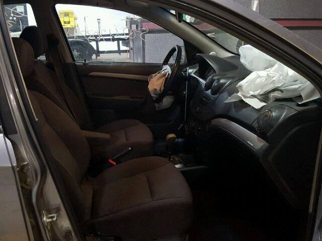 KL1TD566X8B083664 - 2008 CHEVROLET AVEO BASE SILVER photo 5