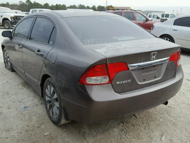 2HGFA16829H525341 - 2009 HONDA CIVIC EX 棕色 照片 3