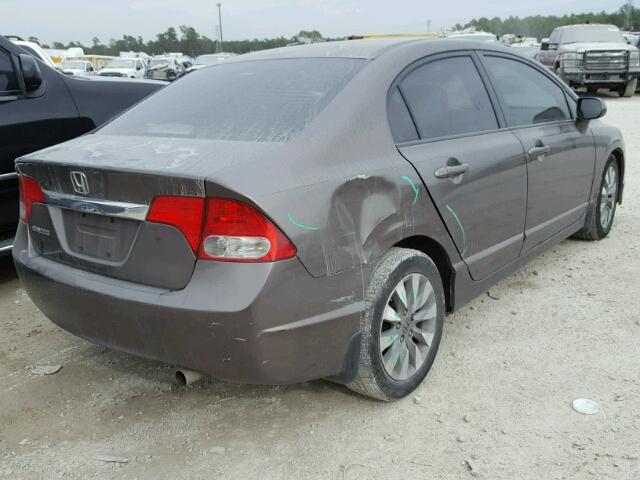 2HGFA16829H525341 - 2009 HONDA CIVIC EX 棕色 照片 4