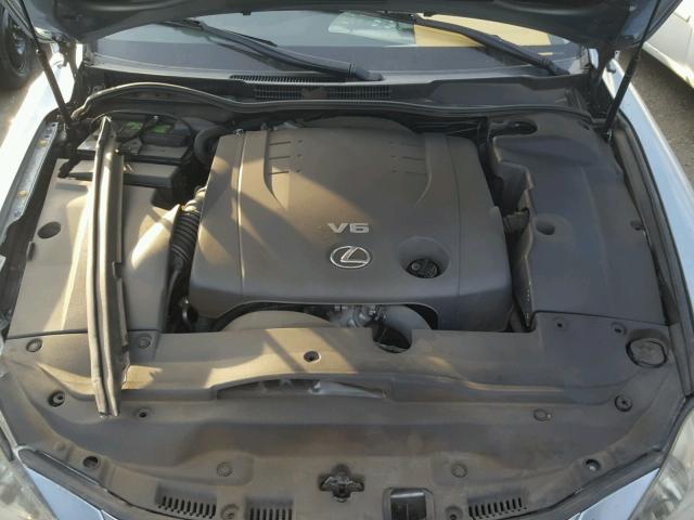 JTHBK262782074618 - 2008 LEXUS IS 250 BLUE photo 7