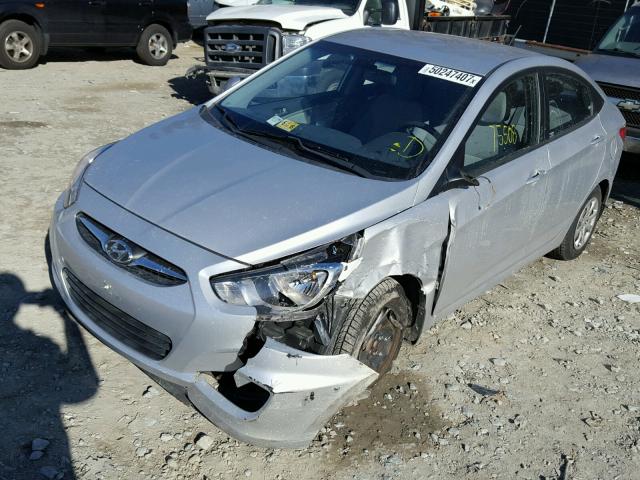 KMHCT4AE6CU244296 - 2012 HYUNDAI ACCENT GLS SILVER photo 2