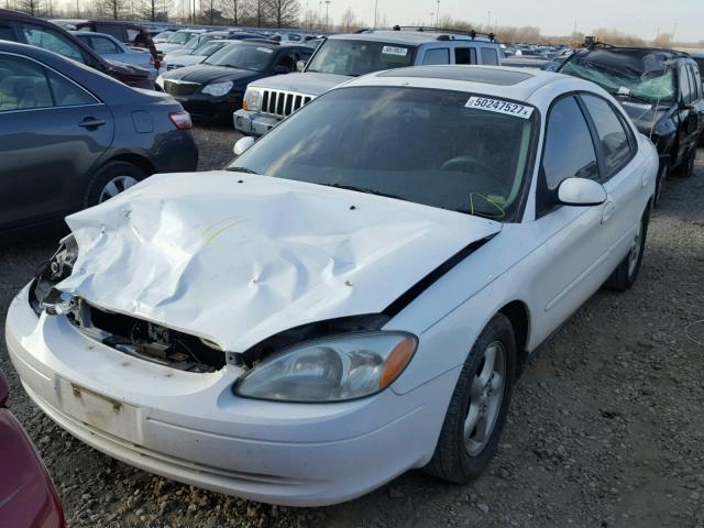 1FAFP55U31A282229 - 2001 FORD TAURUS SES WHITE photo 2