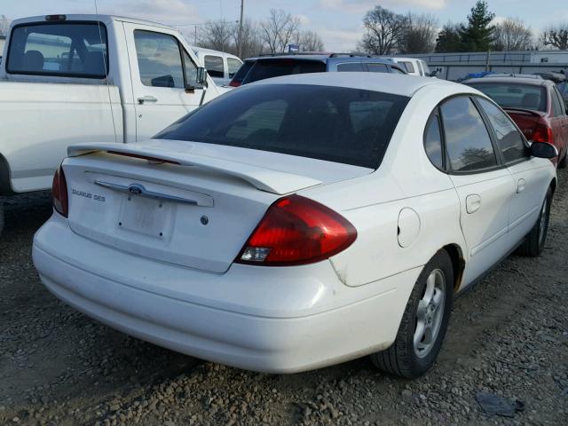 1FAFP55U31A282229 - 2001 FORD TAURUS SES WHITE photo 4