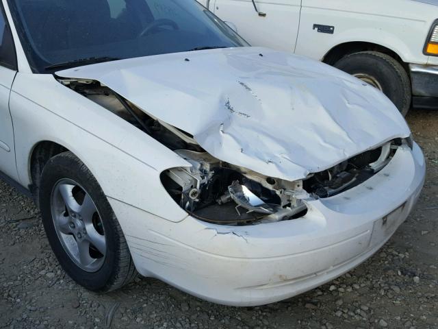 1FAFP55U31A282229 - 2001 FORD TAURUS SES WHITE photo 9