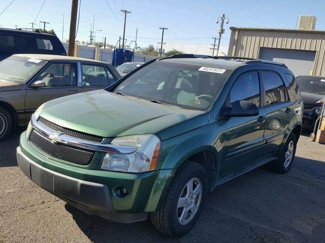 2CNDL13F856134862 - 2005 CHEVROLET EQUINOX LS GREEN photo 2