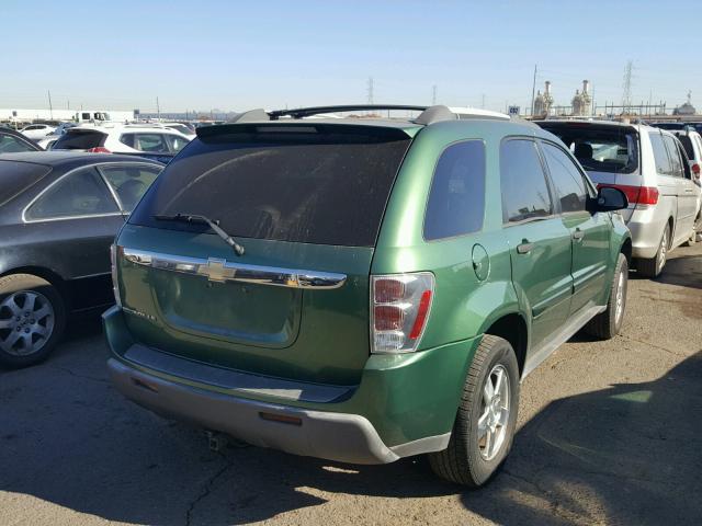 2CNDL13F856134862 - 2005 CHEVROLET EQUINOX LS GREEN photo 4