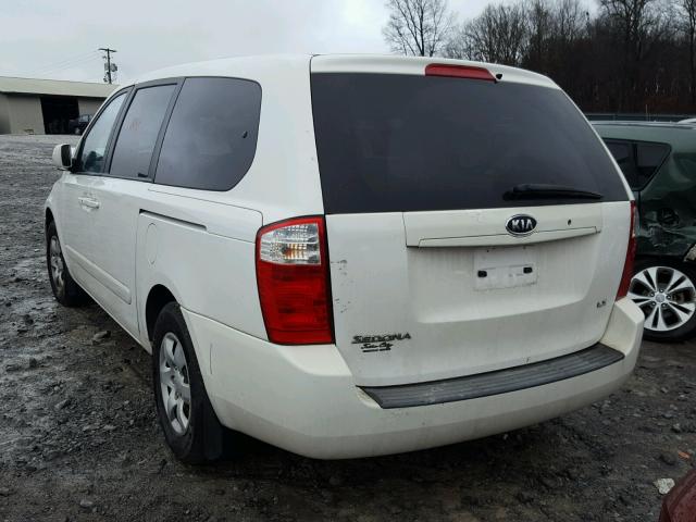 KNDMB233066052067 - 2006 KIA SEDONA EX WHITE photo 3