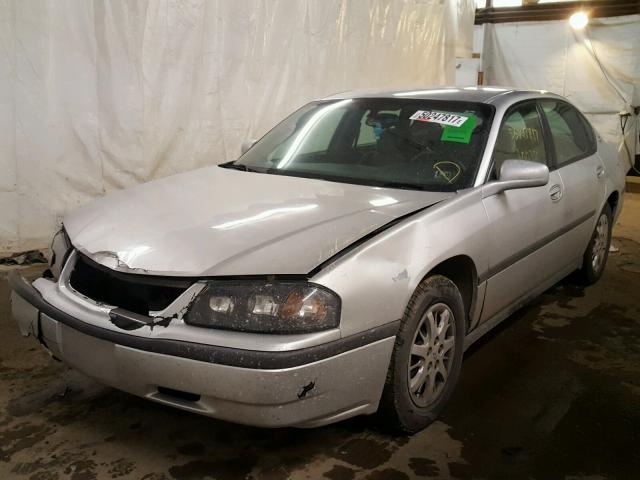 2G1WF52E349353478 - 2004 CHEVROLET IMPALA SILVER photo 2