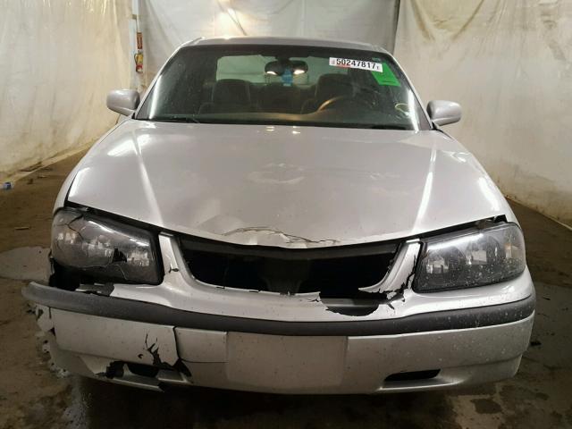 2G1WF52E349353478 - 2004 CHEVROLET IMPALA SILVER photo 9