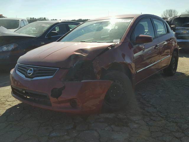 3N1AB6AP3CL682184 - 2012 NISSAN SENTRA 2.0 MAROON photo 2