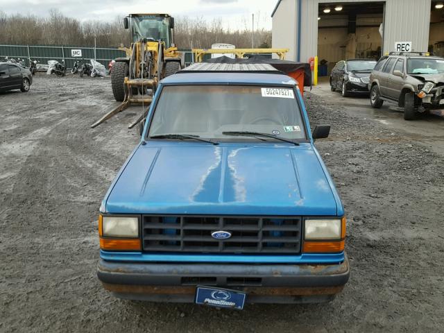 1FTCR10U7NUB32944 - 1992 FORD RANGER BLUE photo 9