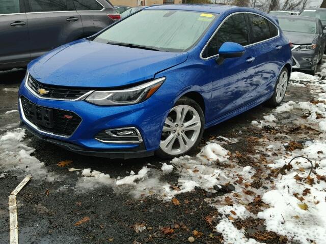 3G1BF6SM9HS535609 - 2017 CHEVROLET CRUZE PREM BLUE photo 2