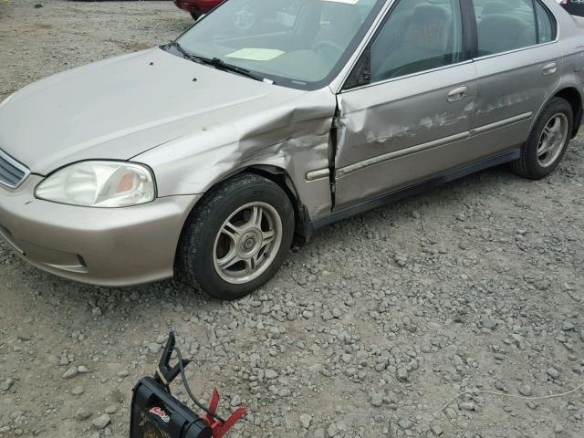 1HGEJ8640YL043387 - 2000 HONDA CIVIC EX 金色 照片 9