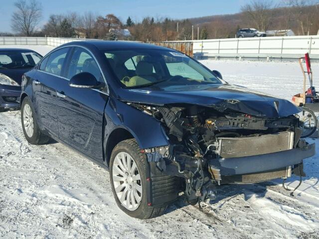 2G4GR5EK6C9133346 - 2012 BUICK REGAL BLUE photo 1