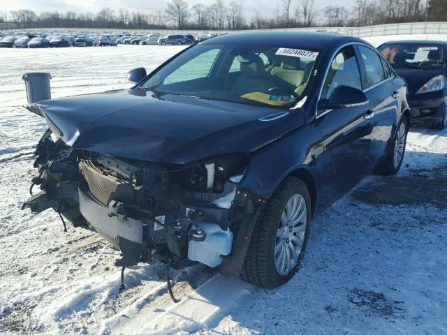 2G4GR5EK6C9133346 - 2012 BUICK REGAL BLUE photo 2