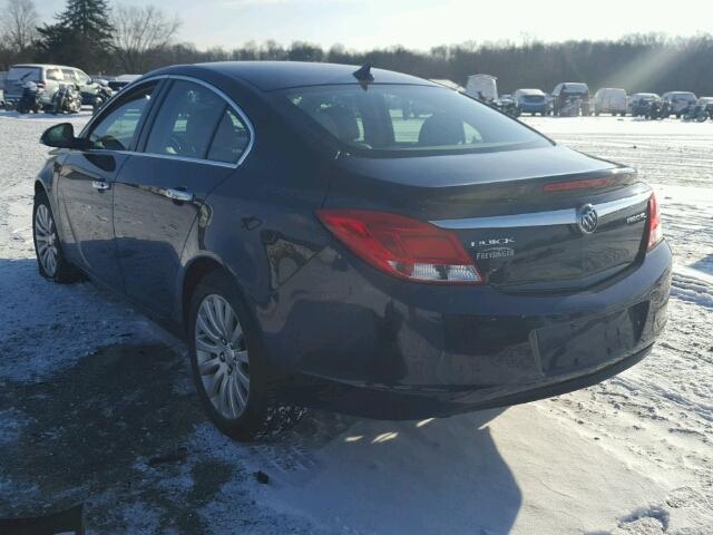 2G4GR5EK6C9133346 - 2012 BUICK REGAL BLUE photo 3