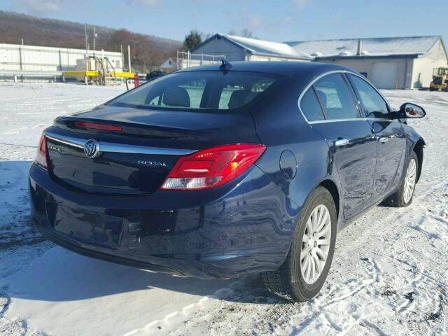 2G4GR5EK6C9133346 - 2012 BUICK REGAL BLUE photo 4