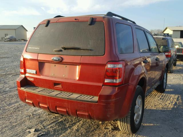 1FMCU0D78CKC59543 - 2012 FORD ESCAPE XLT RED photo 4